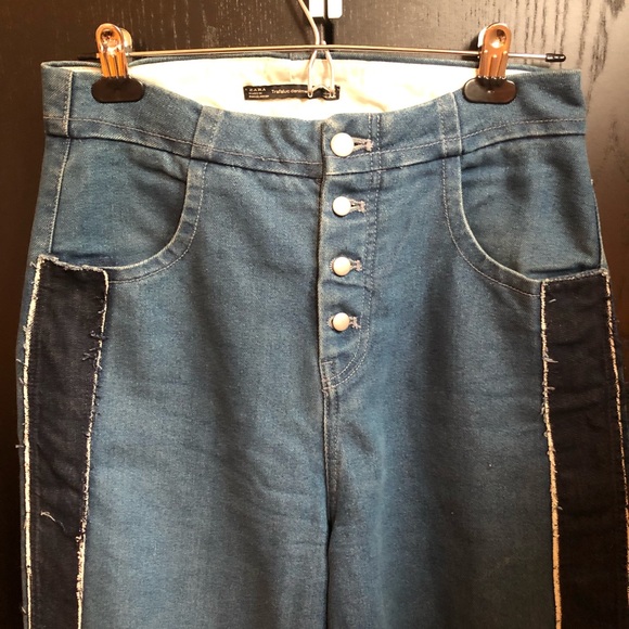 Zara Wide Leg  Denim - Picture 1 of 2